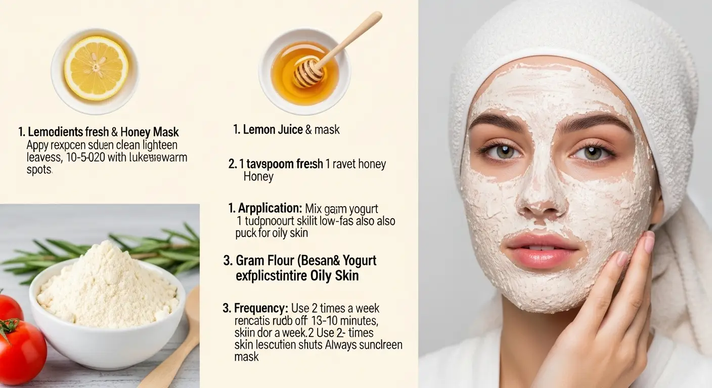 4 خلطات لتبييض الوجه الدهني بسرعة وفعالية