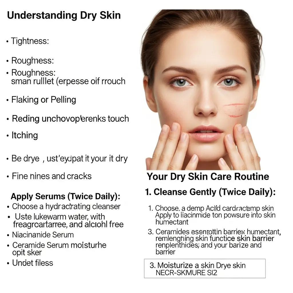 بشرة الوجه الجافة وطريقة العناية بها – دليلك الشامل لكيفية التعامل مع بشرة الوجه الجافة