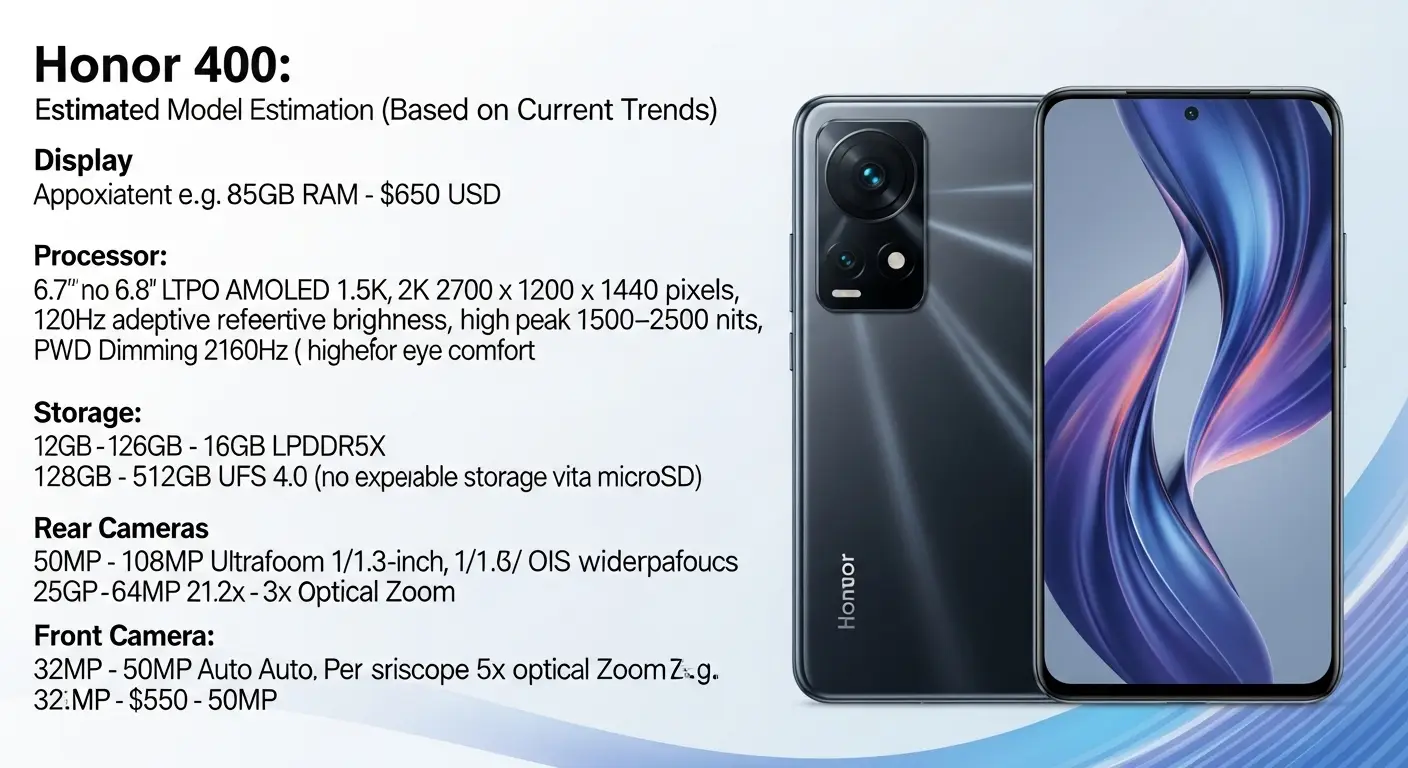 Honor 400 price, specifications, advantages and disadvantages