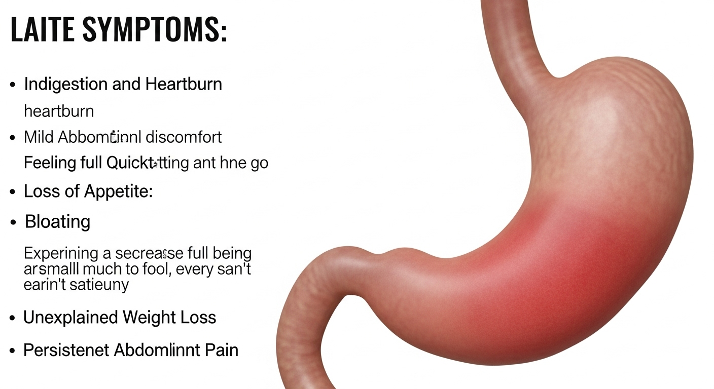 أعراض سرطان المعدة (المبكرة والمتأخرة)