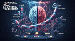 الشقيقة: الأسباب والأعراض وطرق العلاج الفعالة 7 رسم توضيحي يوضح العلاقة بين الهرمونات والشقيقة