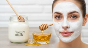 ماسك الزبادي والعسل: لتقشير البشرة الدهنية  ومكافحة البكتيريا