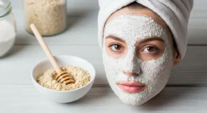 ماسك الشوفان وماء الورد: لتهدئة وتنظيف الشرة الدهنية بشكل  عميق